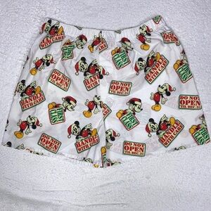 Vintage Disney store Mickey Mouse Christmas large boxers